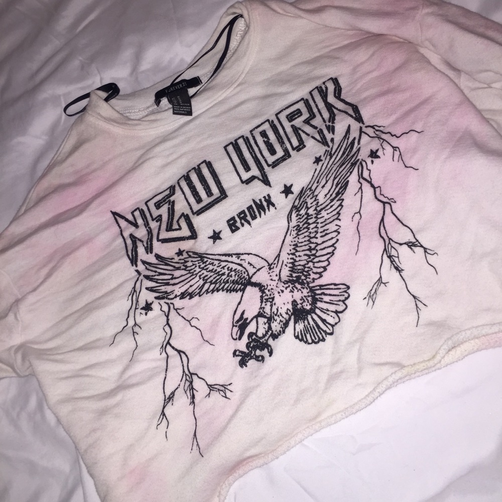 Forever 21 tye dye crop top